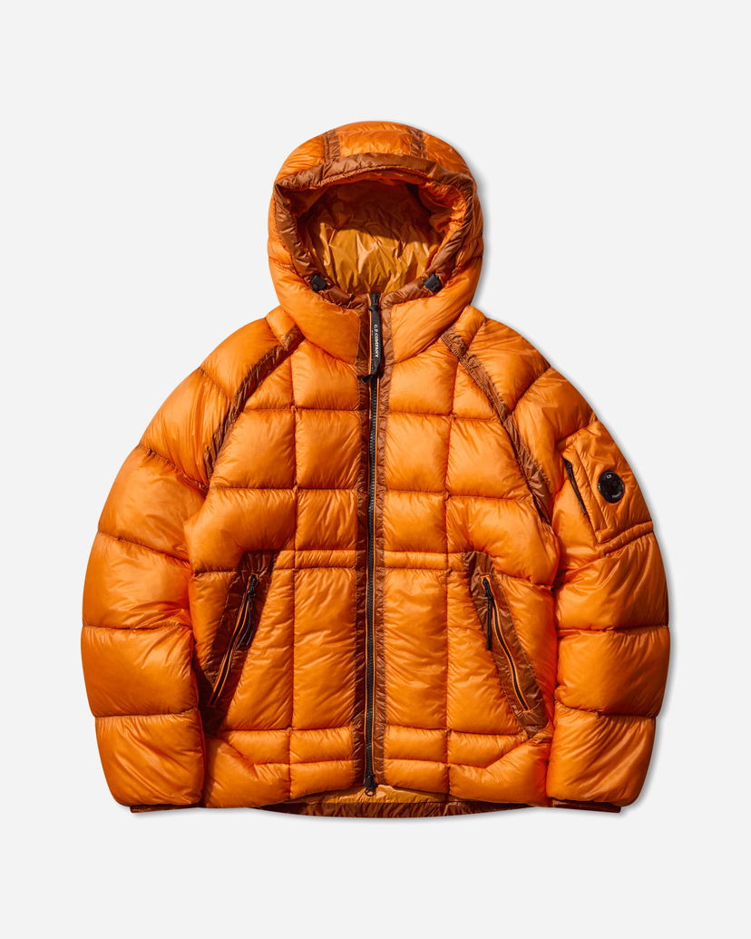 Pernata jakna C.P. Company D.D. Shell Hooded Medium Down Jacket Narančasta | 19CMOW702A-110416A 434