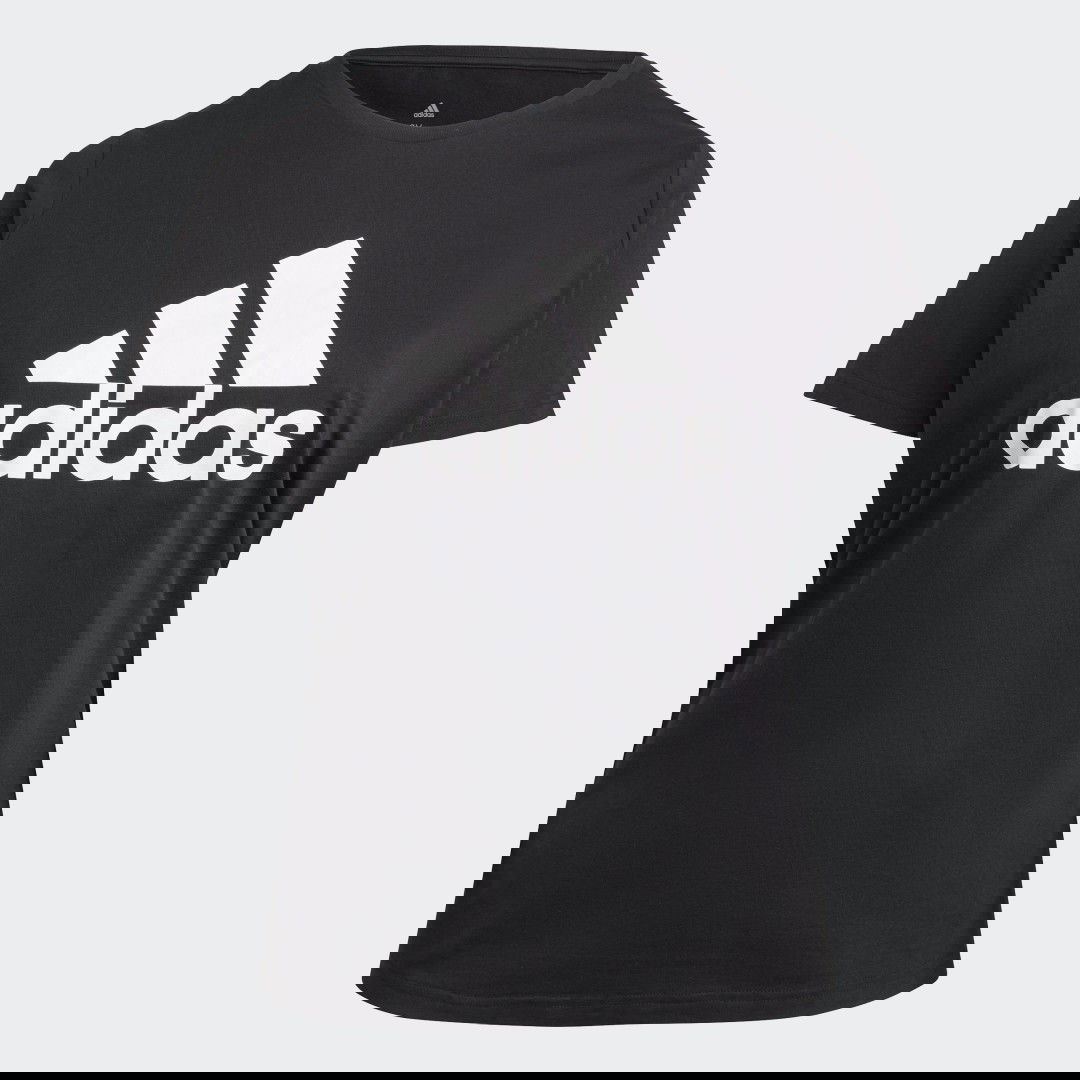 Majica kratkih rukava adidas Originals Essentials Logo Tee (plus size) Crna | GS1378, 0
