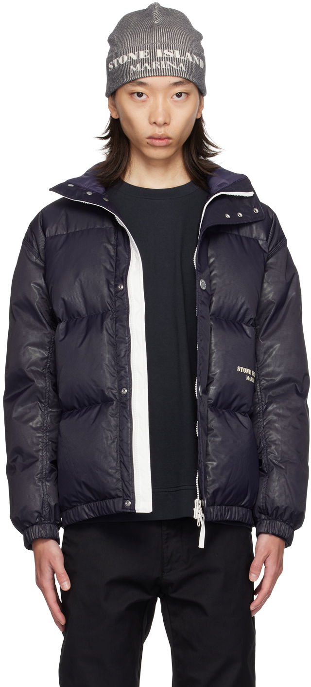 Pernata jakna Stone Island Navy 'Marina' Down Puffer Jacket Tamnoplava | 8115446X1