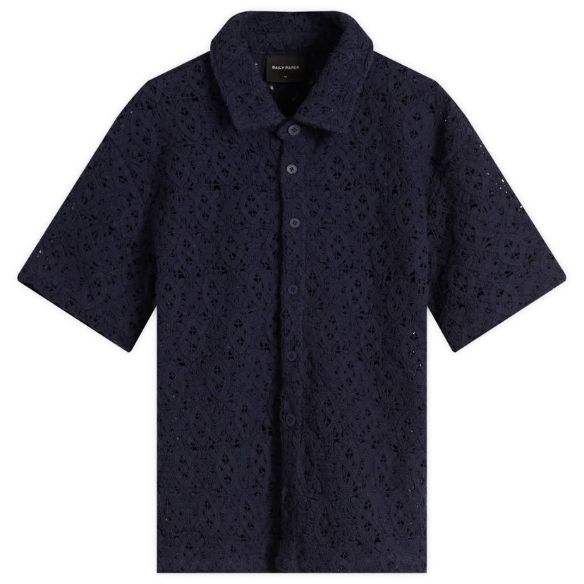 Košulja DAILY PAPER Daily Paper Lace Shield Vacation Shirt Tamnoplava | 2511118
