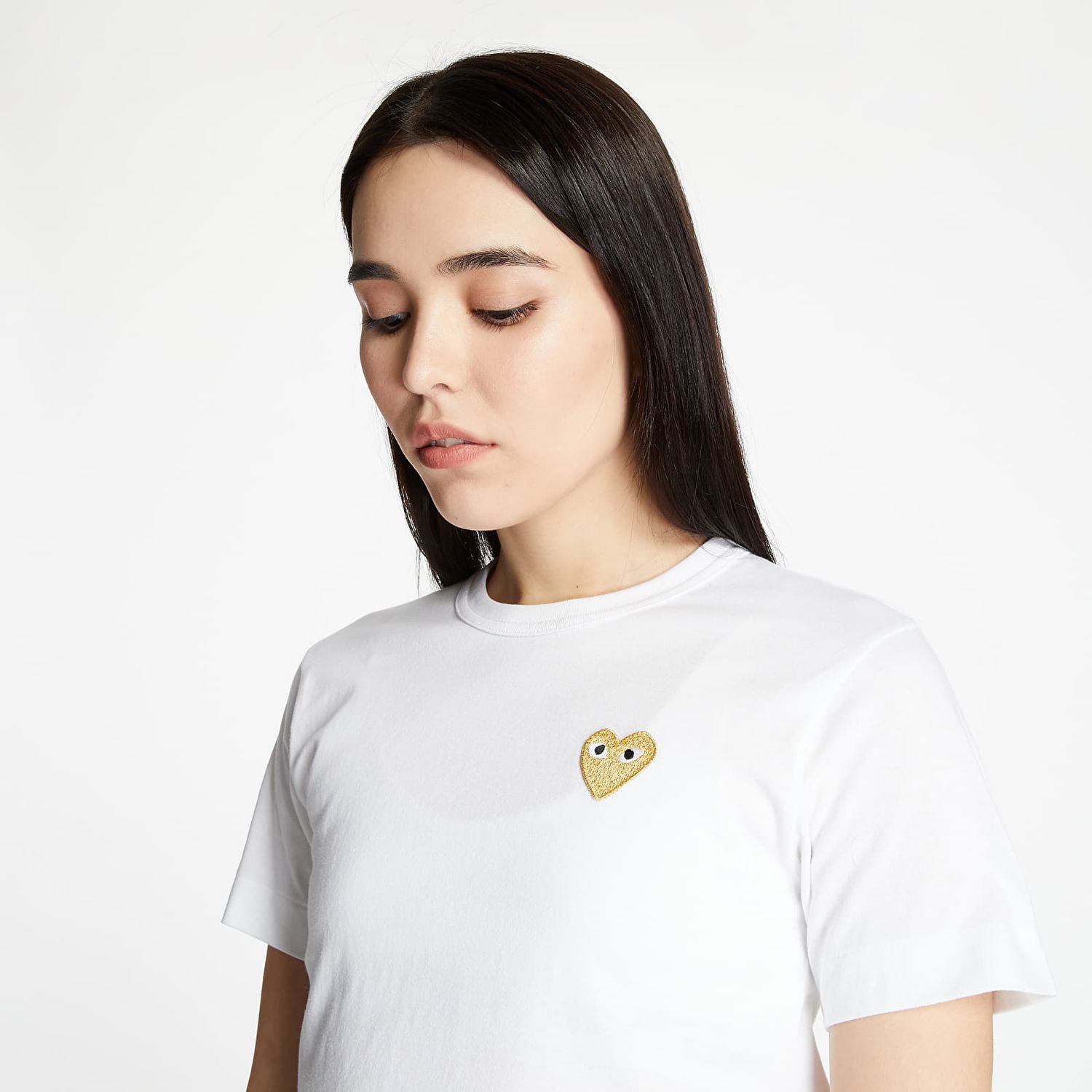 Majica kratkih rukava Comme des Garçons Play T-shirt Bijela | AZT215 white, 0