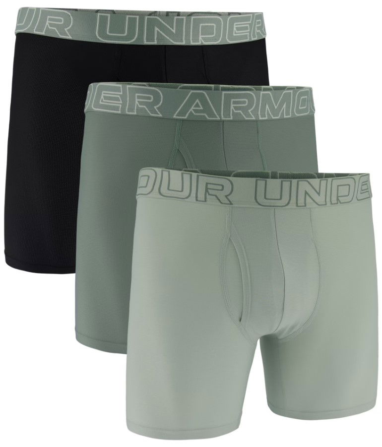 Bokserice Under Armour Under Armour UA Performance Tech Mesh 6" Boxer Briefs - 3-Pack Crna | 1383884-377
