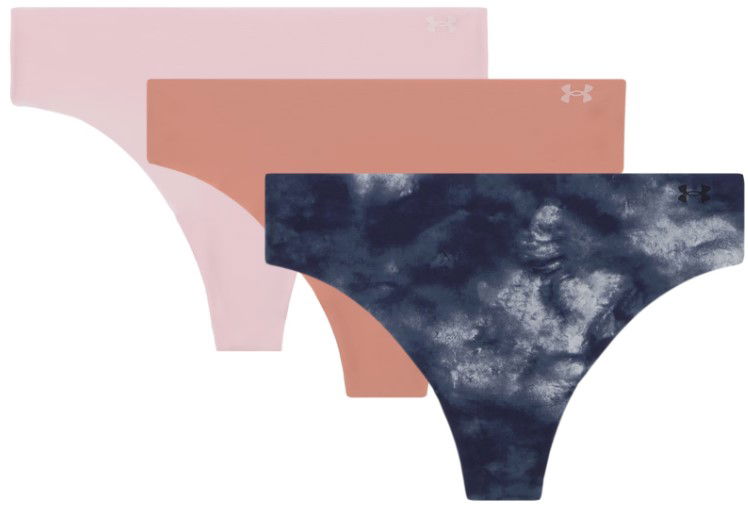 Gaćice Under Armour Pure Stretch No Show Thong, 3-Pack Narančasta | 1383894-044