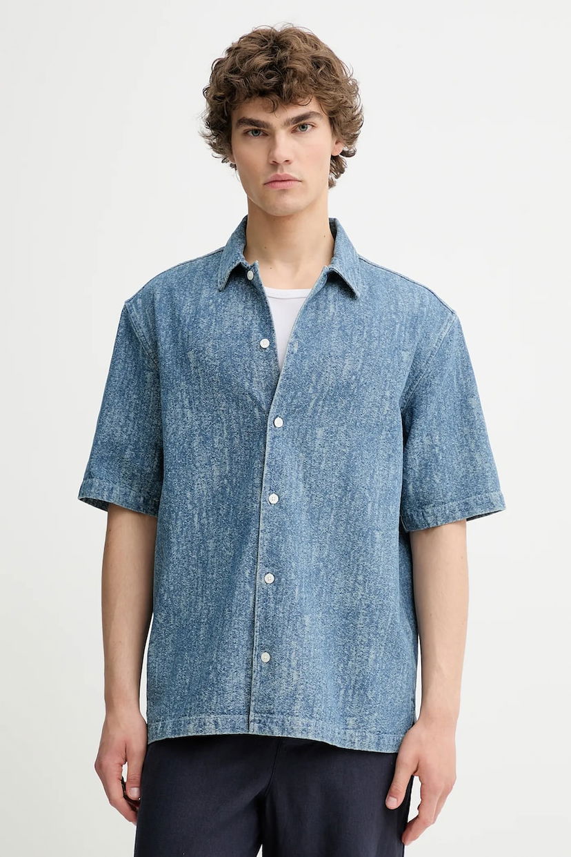 Košulja Samsoe Samsoe Samsoe Samsoe SAAYO Regular Fit Denim Shirt Plava | M24200078