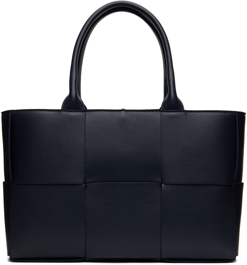 Tote bag Bottega Veneta Small Arco Tote Bag Tamnoplava | 652867 VCQC2