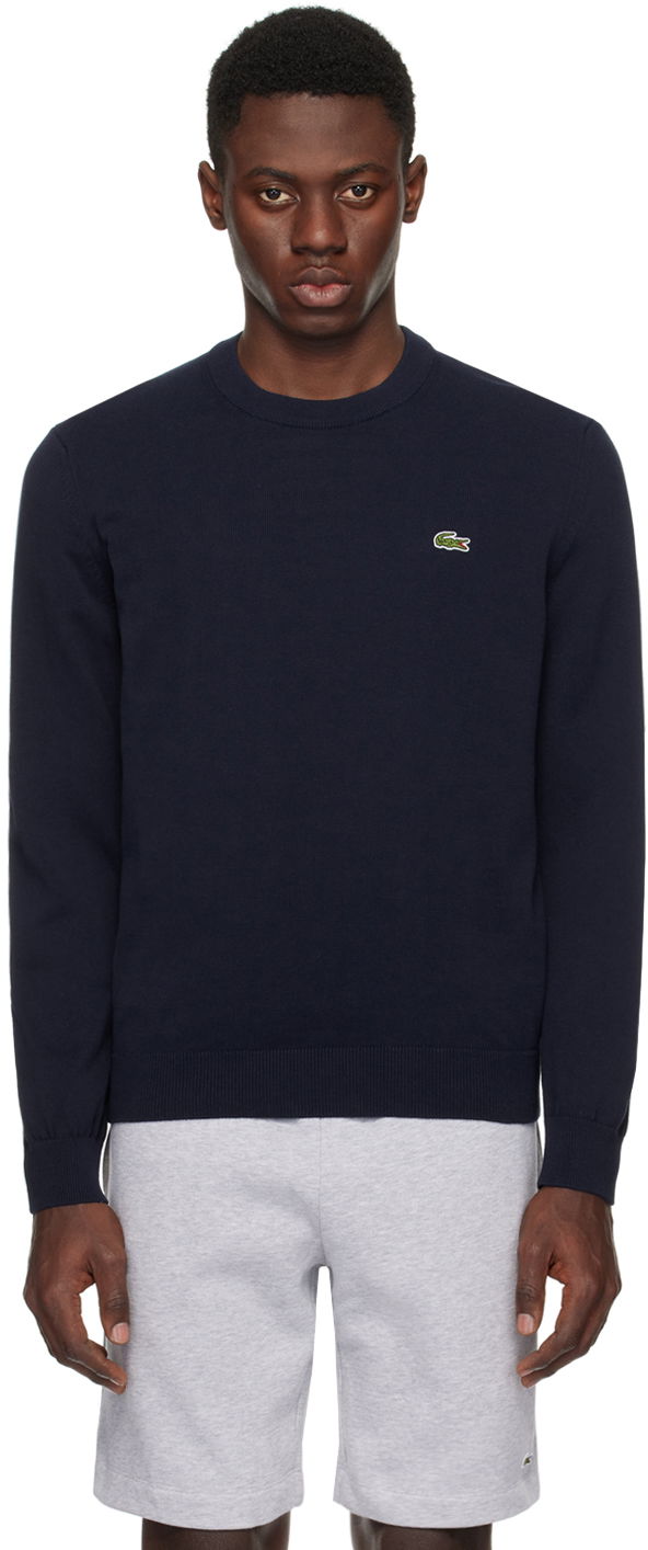 Džemper Lacoste Navy Crewneck Sweater Tamnoplava | AH1985_166