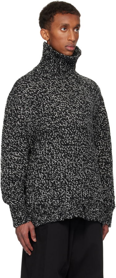 Džemper We11done We11done Chunky Knit Turtleneck Sweater Crna | WD-KT3-24-651-U-B2, 1