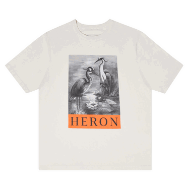 Majica kratkih rukava HERON PRESTON Graphic Print T-Shirt Bijela | HMAA032C99JER0030110, 0