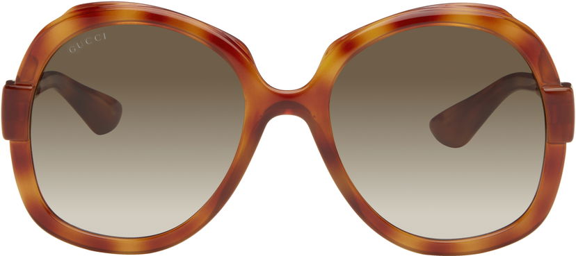 Sunčane naočale Gucci Saint Tropez Oversized Sunglasses Smeđa | GG1432S-002