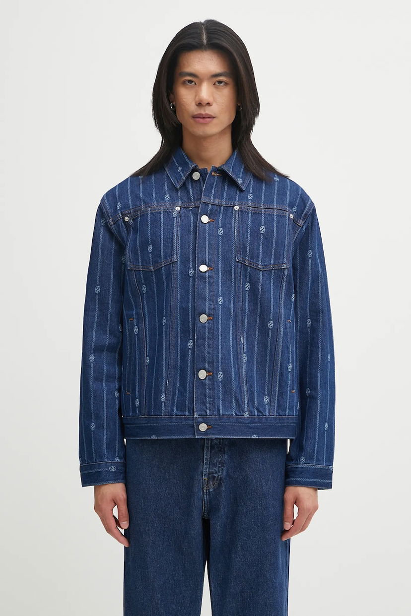 Jakna Drôle de Monsieur Drôle de Monsieur La veste Denim Monogramme Jacket Plava | I.JT182.CO238