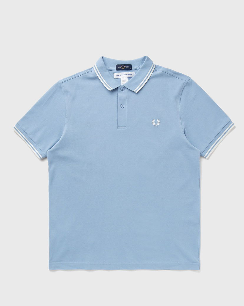Polo majica Comme des Garçons Fred Perry Knit Polo Shirt Plava | FO-T502-S25-1