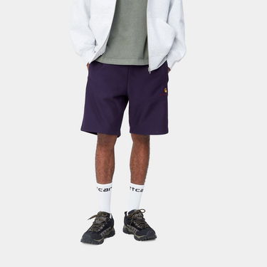 Kratke hlače Carhartt WIP American Script Sweat Short "Cassis" Tamnoplava | I031685_1N8_XX, 0