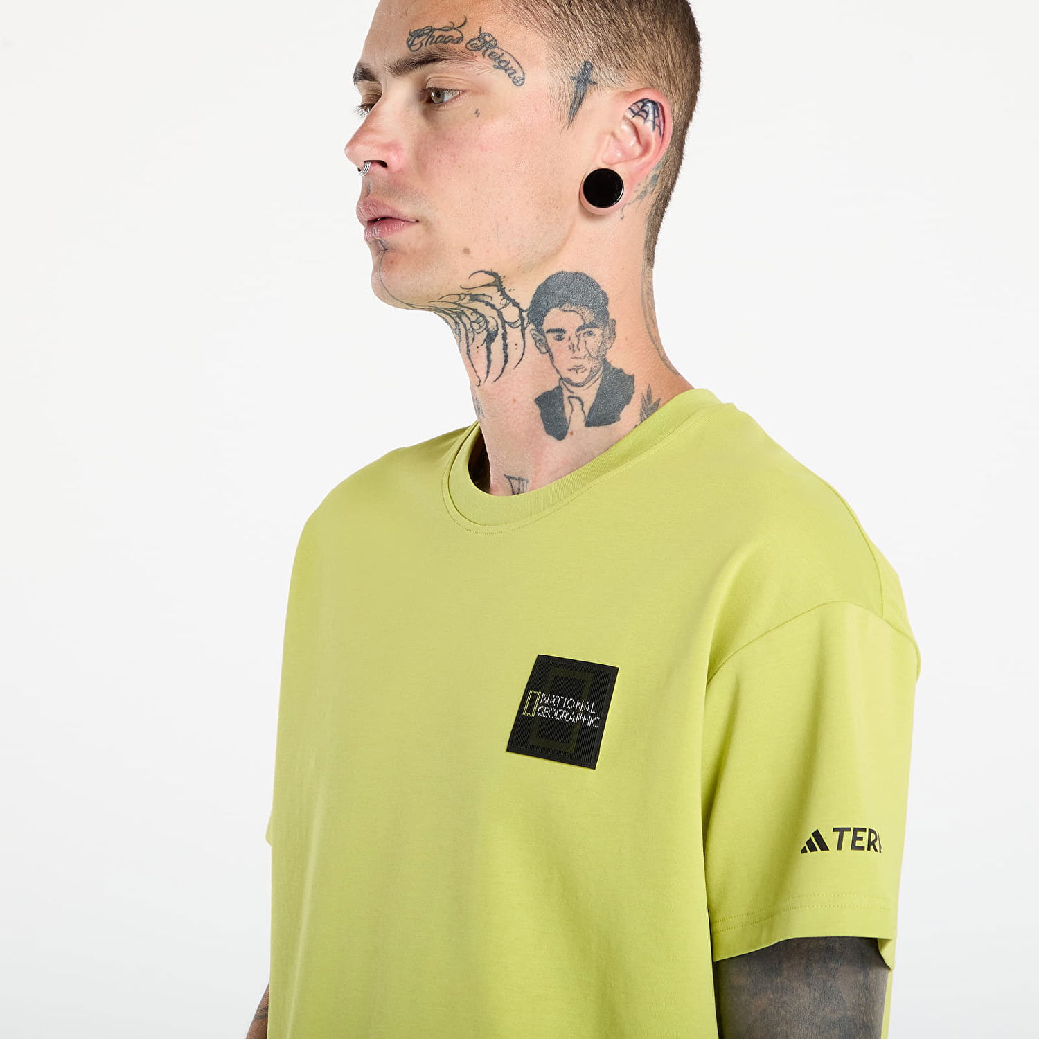 Majica kratkih rukava adidas Performance Terrex National Geographic Graphic Short Sleeve T-Shirt Zelena | KC2351, 1