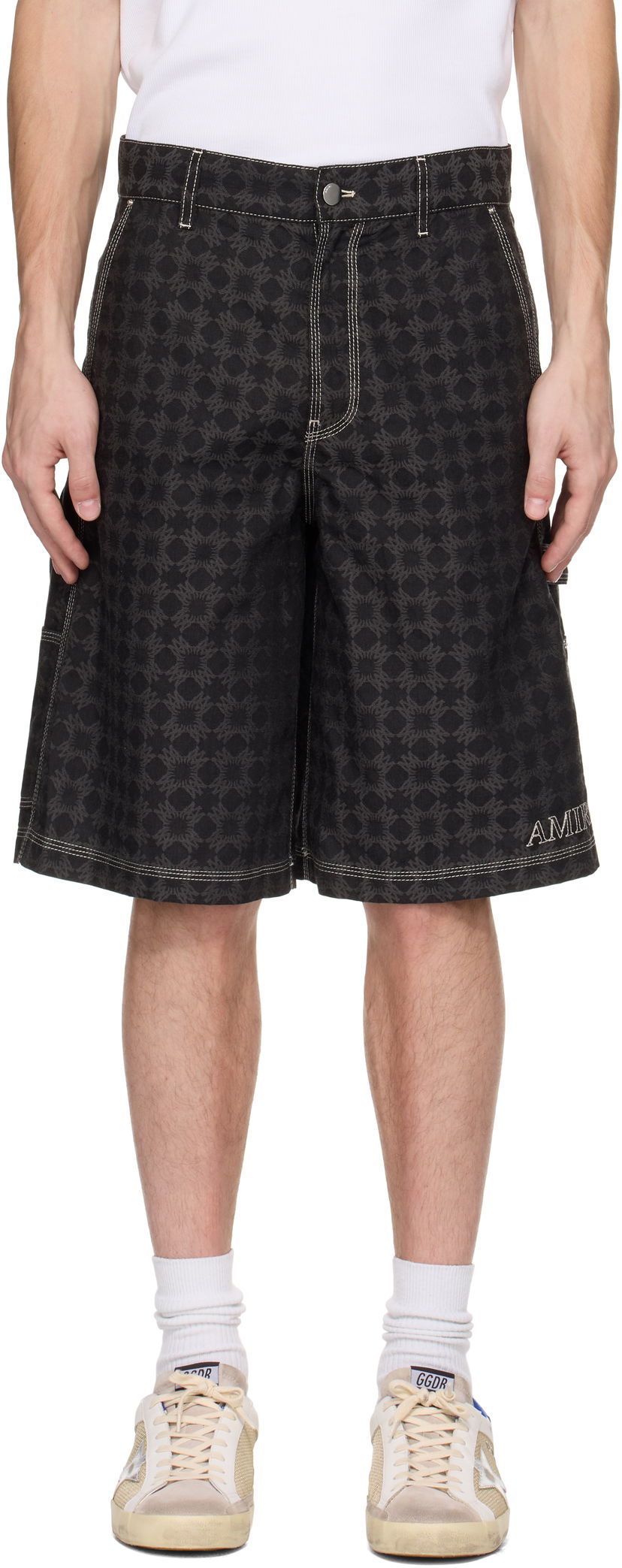 Kratke hlače AMIRI AMIRI MA Quad Work Shorts Crna | AMSHCA1091