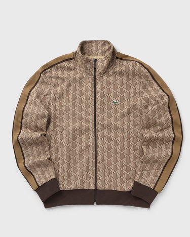 Jakna Lacoste Monogram Track Jacket Smeđa | SH1368-6IR, 1