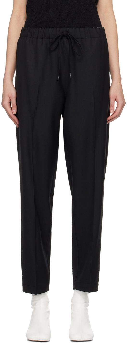 Hlače Maison Margiela MM6 Tapered Trousers Crna | S52KA0484 S78357