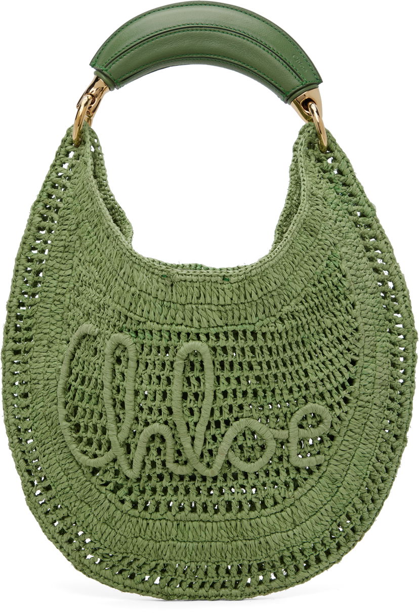 Ručna torbica CHLOÉ Chloé Summer Banana Bag Zelena | CH25US902P08