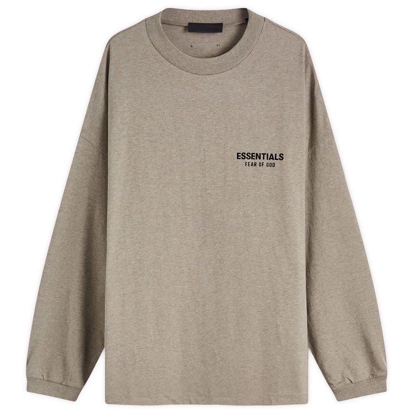 Majica kratkih rukava Fear of God Core Logo Jersey Long Sleeve T-Shirt Bež | 125HO244379F