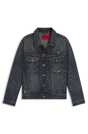 Jakna BOSS Regular-Fit Denim Jacket Plava | 50542904