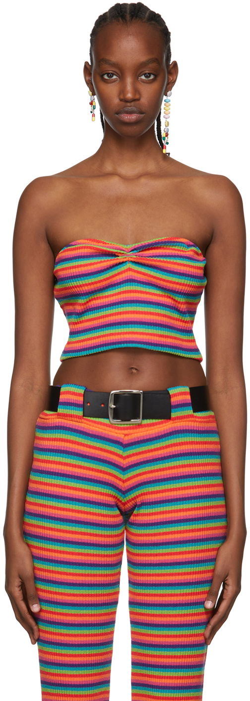 Majica bez rukava Anna Sui Exclusive Striped Tube Top Višebojno | 522A20