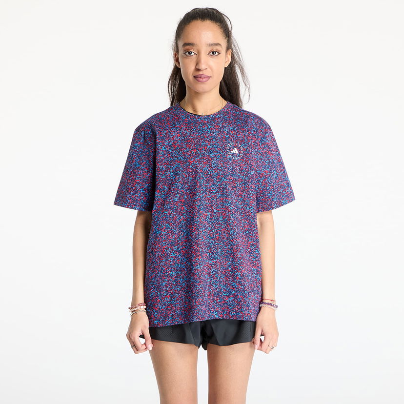 Majica kratkih rukava adidas Performance adidas by Stella McCartney Printed Loose T-Shirt Plava | JJ0083