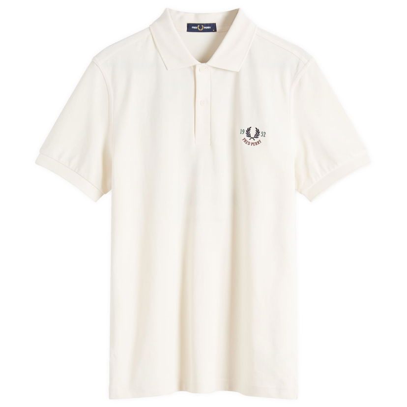 Polo majica Fred Perry Fred Perry Clubhouse Embroidered Polo Shirt Bijela | M9834-560