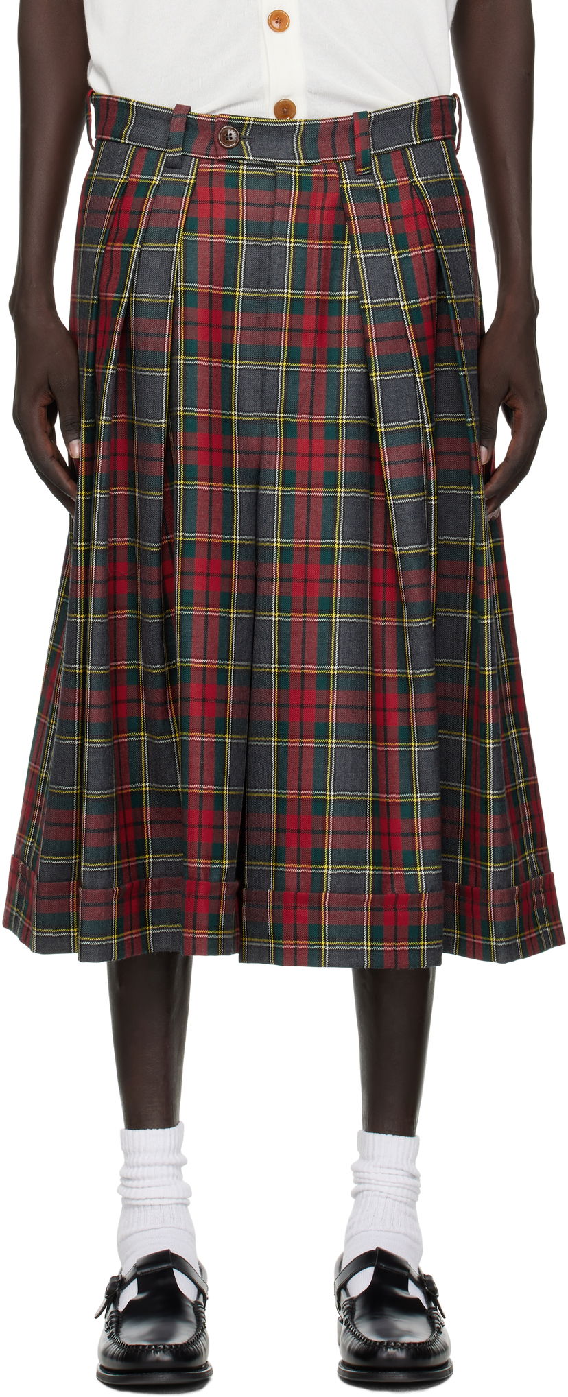 Kratke hlače Vivienne Westwood Vivienne Westwood Tartan Culottes Shorts Višebojno | 3F01000C-W0176-