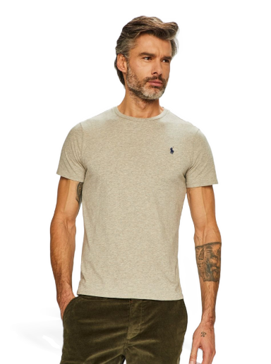 Majica kratkih rukava Polo by Ralph Lauren Custom Fit Tee Siva | 710680785002