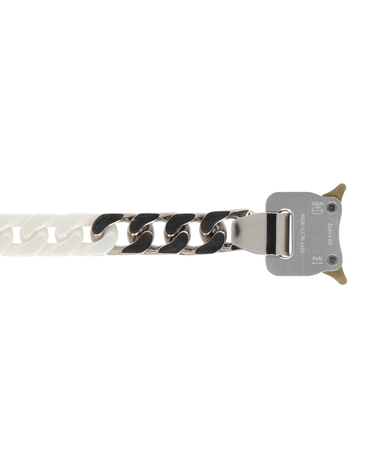 Ogrlica 1017 ALYX 9SM Ceramic Buckle Chain Necklace Bijela | AAUJW0120OT01 WTH0001, 5