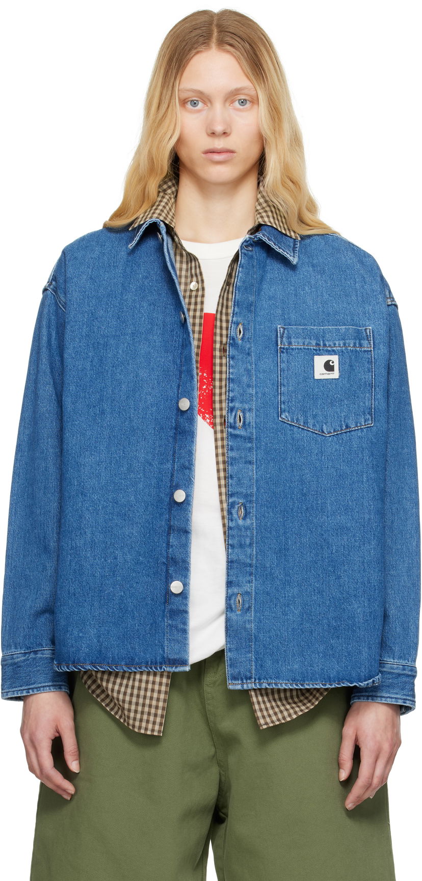 Košulja Carhartt WIP Work In Progress Alta Denim Shirt Plava | I033344 0106