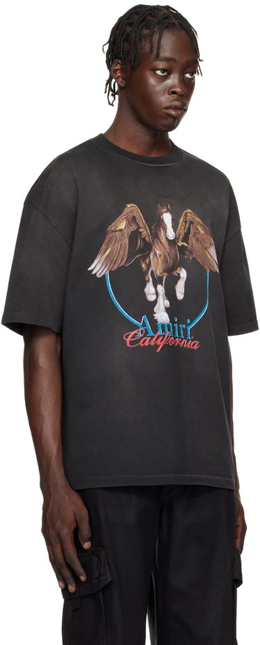 Majica kratkih rukava AMIRI Vintage Wash Pegasus Graphic T-Shirt Crna | AMJYTE1130, 1