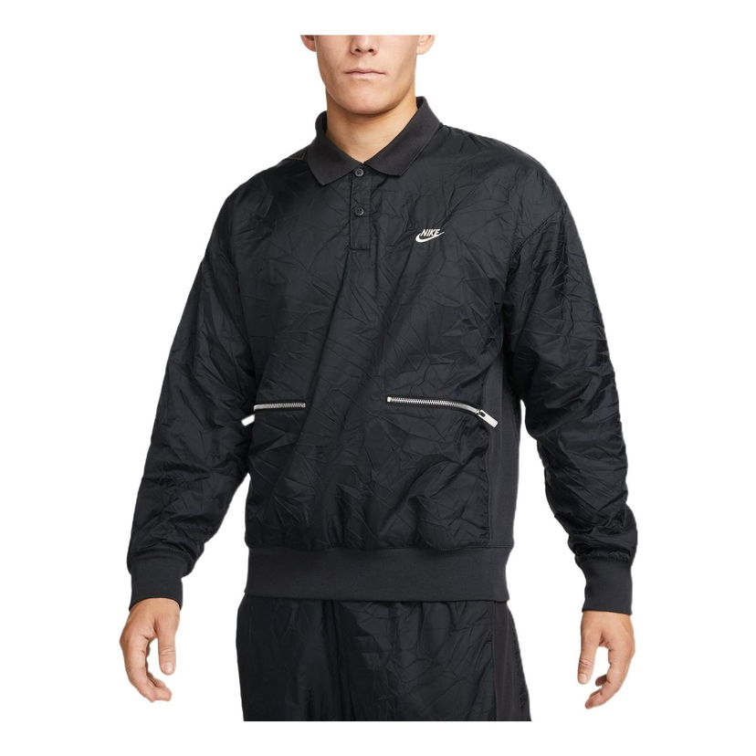 Polo majica Nike Sportswear Circa Logo Jacket Crna | DR6077-045