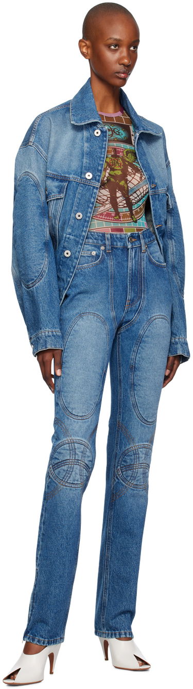 Jakna Jean Paul Gaultier Jean Paul Gaultier Lacing Denim Jacket Plava | 24/31-F-VE062LP-D013-57, 3