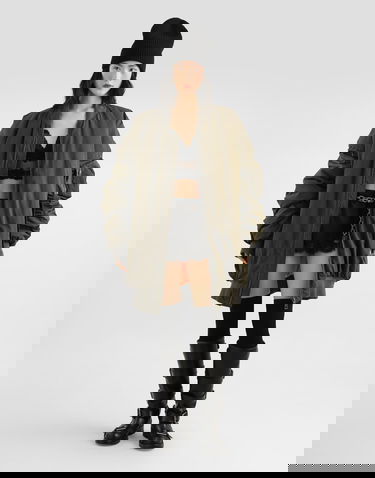 Suknja Dolce & Gabbana Dolce & Gabbana Satin Mini Skirt with Lace Trim Crna | F4DAVTFU1NUN0000, 1