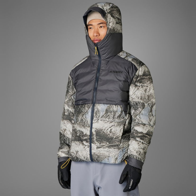 Pernata jakna adidas Performance National Geographic Insulated Siva | IX7952