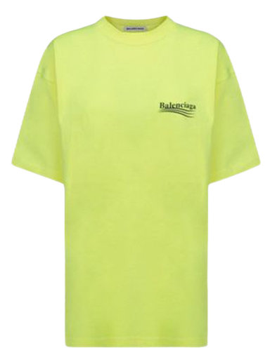 Majica kratkih rukava Balenciaga Political Campaign Large Fit T-Shirt Žuta | 641655TJVF77110