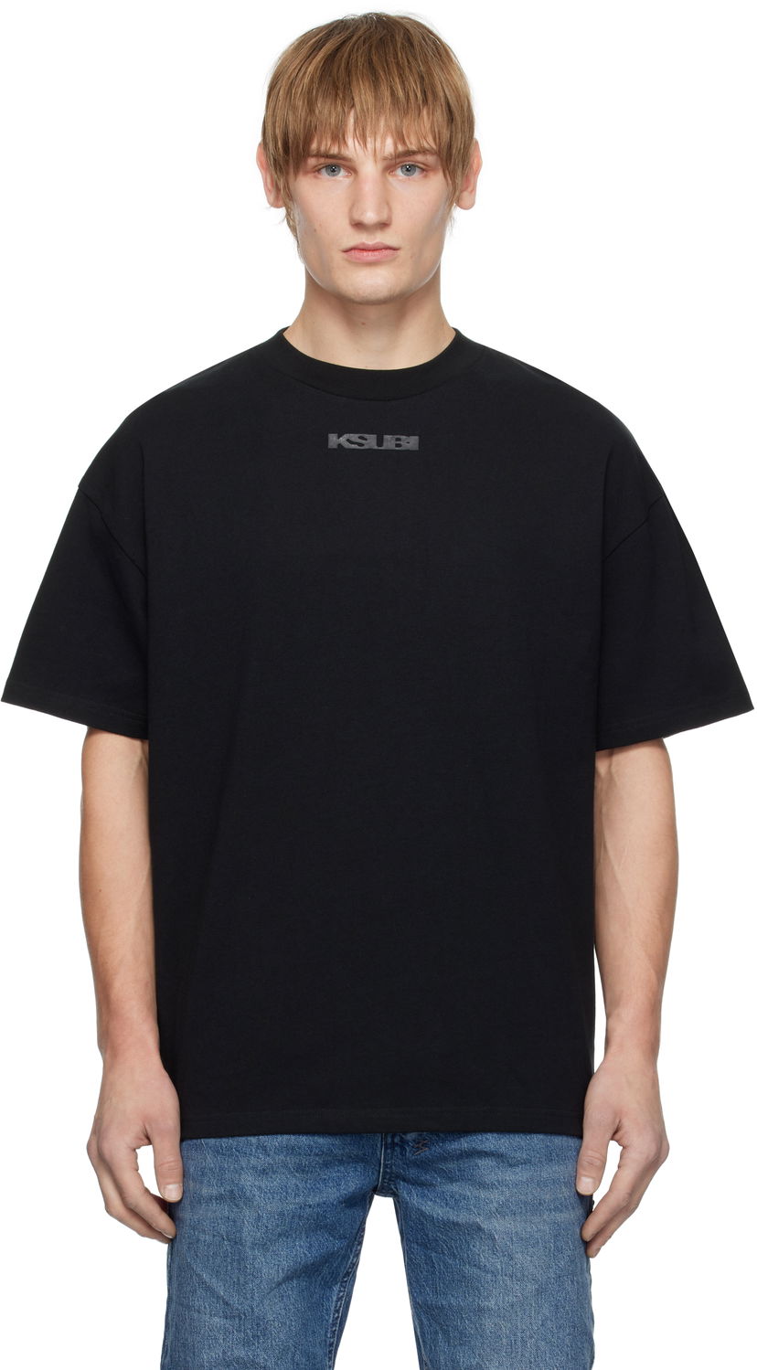 Majica kratkih rukava Ksubi Ekcess Graphic Print Relaxed Fit T-Shirt Crna | MPS25TE028