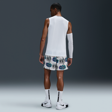 Kratke hlače Nike Dri-FIT Practice Mesh 5" Basketball Shorts Bijela | HV6423-100, 4