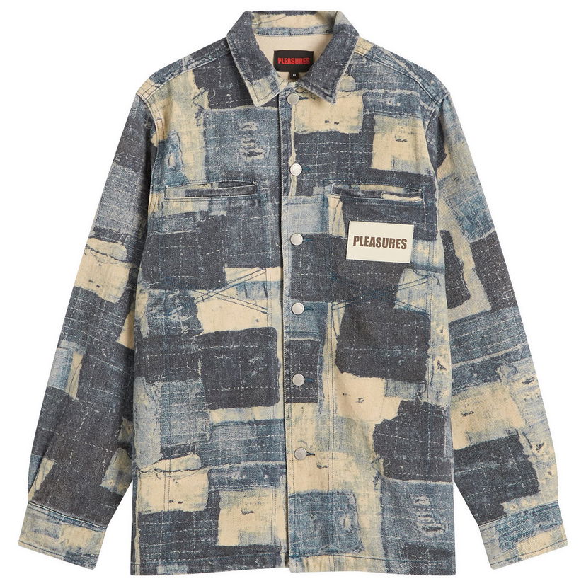 Košulja Pleasures Pleasures Boro Work Jacket Plava | P25SP011-IND