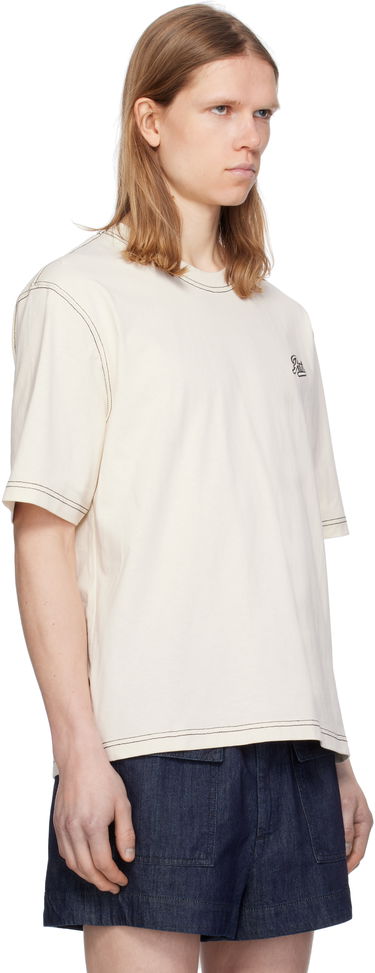 Majica kratkih rukava AMI AMI Paris Signature Cotton T-Shirt Bež | HTS029.JE0118, 1