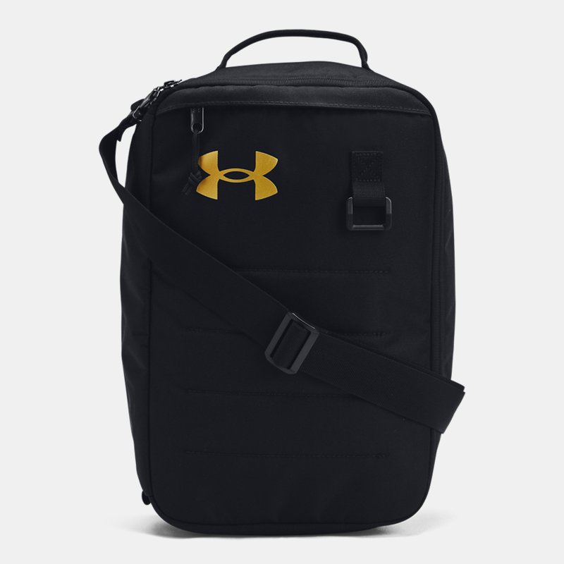 Ruksaci i torbe Under Armour Contain Schuhbeutel Schwarz / Metallisch Gold EINHEITSGRÖSSE Crna | 1381921-001