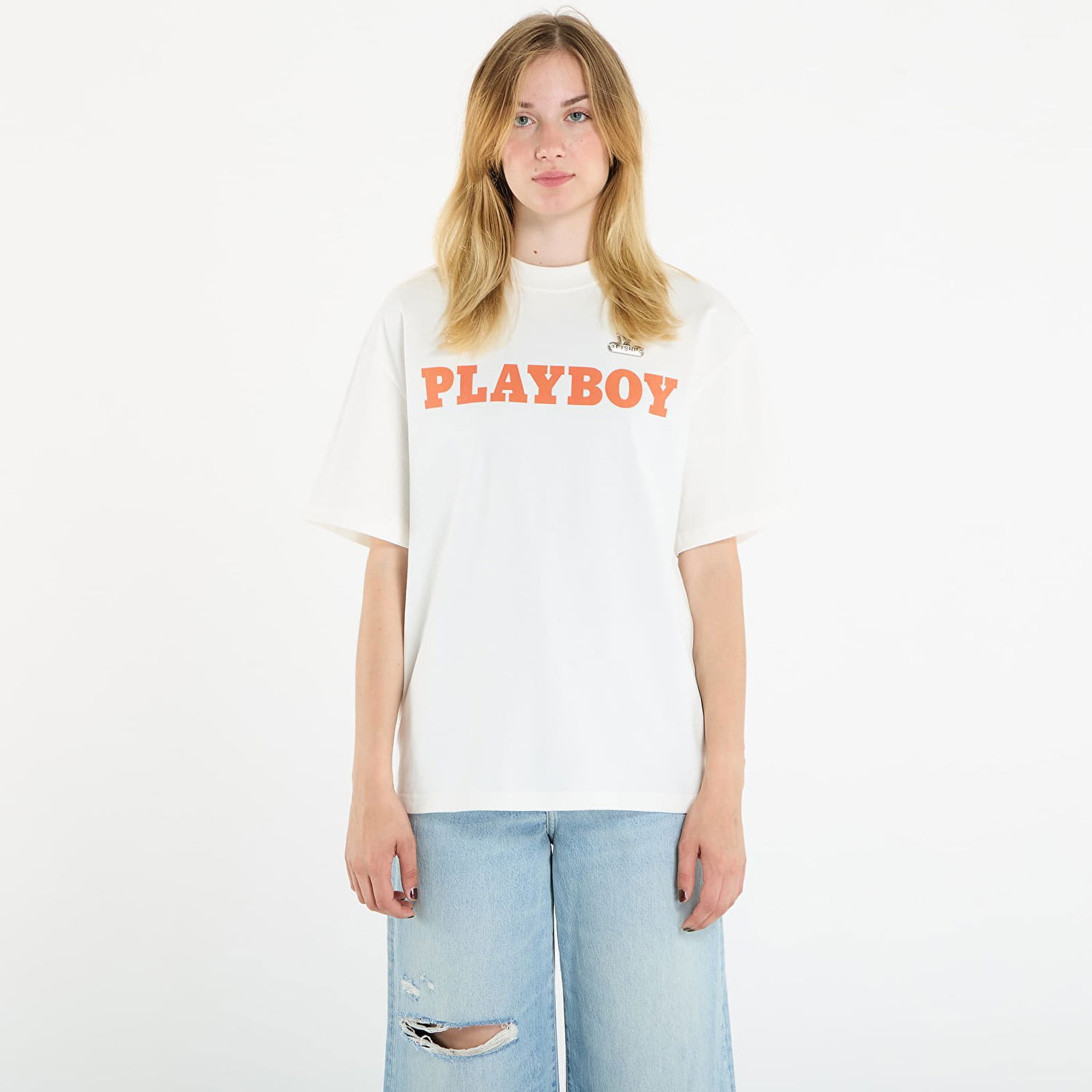 Majica kratkih rukava Footshop Playboy x FTSHP Babe T-Shirt UNISEX Off-White Bijela | FTSHP_528, 1