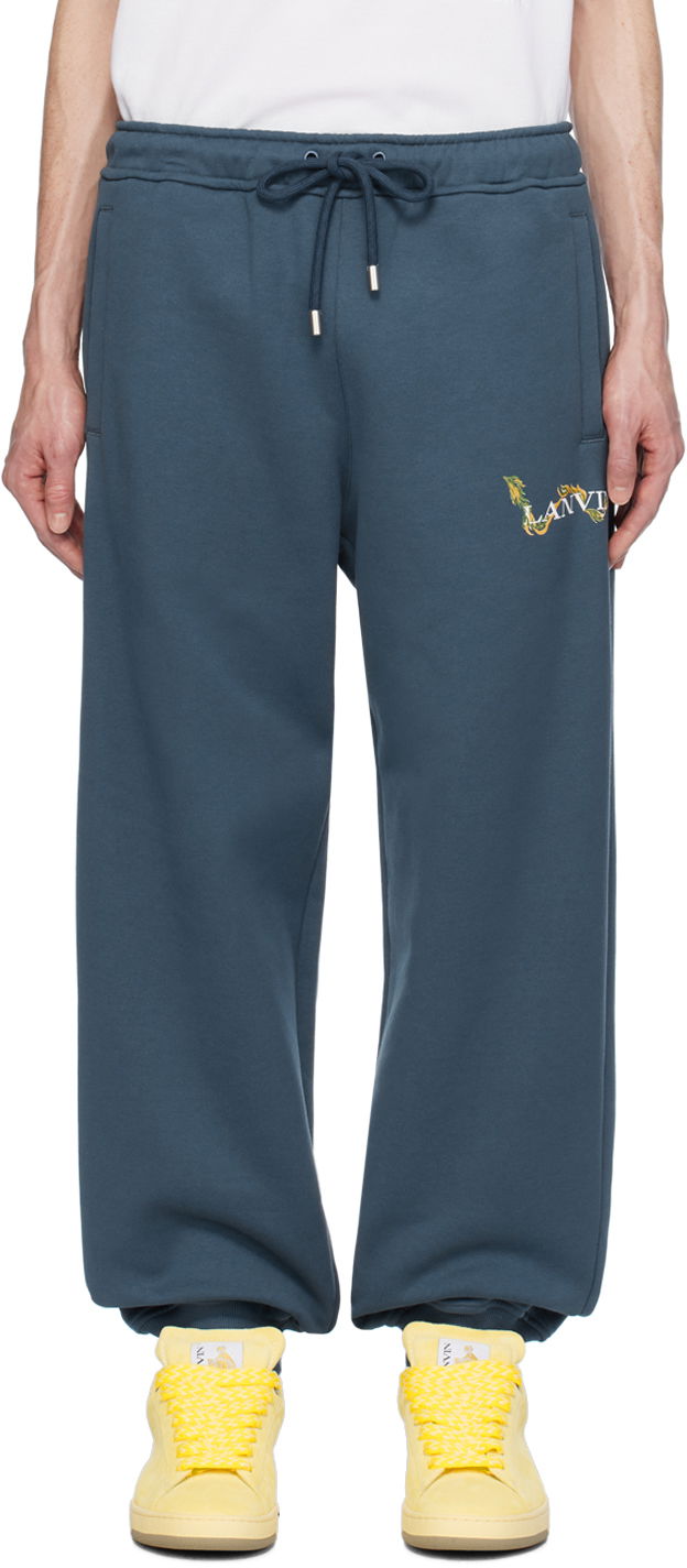 Trenirka LANVIN CNY Sweatpants Tamnoplava | RM-TR0063-J109-P24