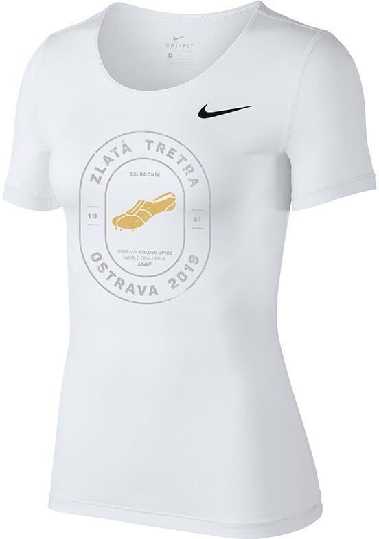 Majica kratkih rukava Nike Pro CL ZLATA TRETRA T-Shirt Bijela | 725745-100-zt