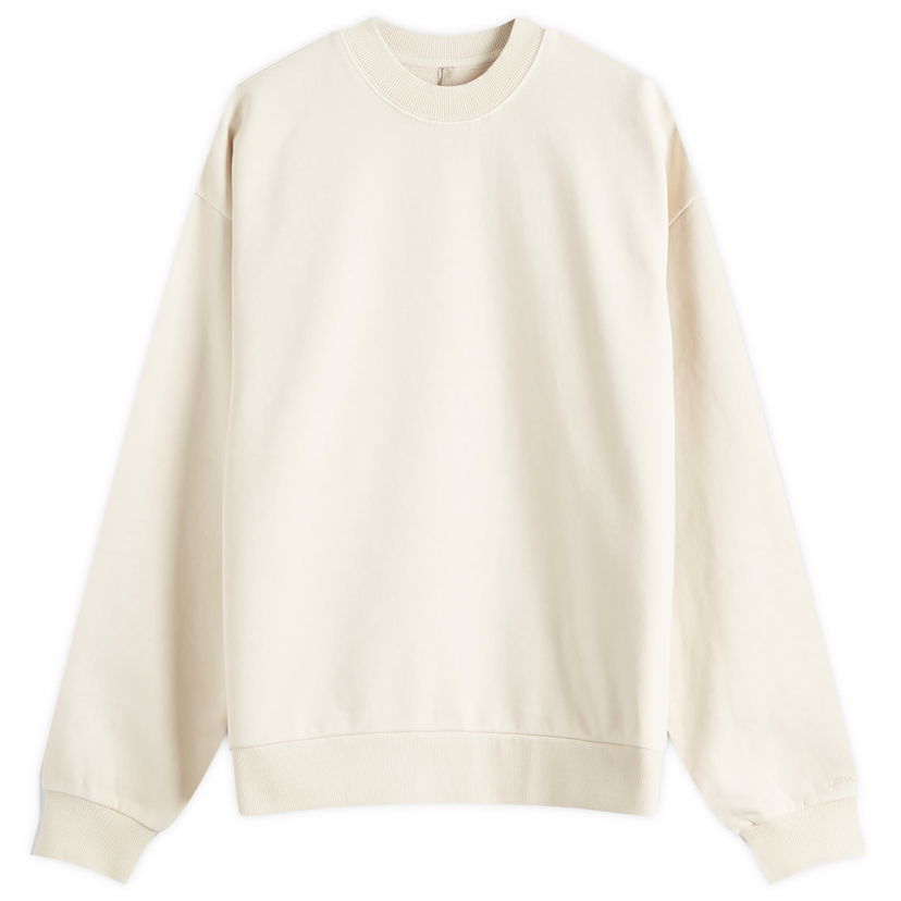Džemper SKIMS SKIMS Boyfriend Fleece Pullover, Size Large Bež | PL-PLO-8017W-BUFF