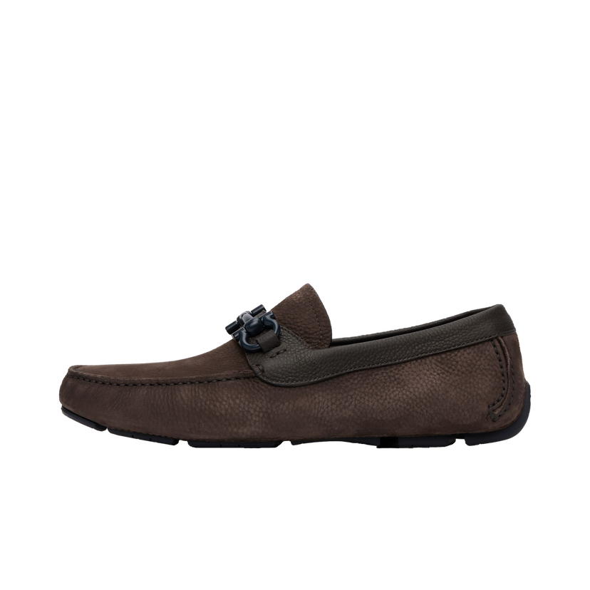 Tenisice i cipele FERRAGAMO Salvatore Ferragamo Gancini Ornament Driver Loafers Smeđa | 784300