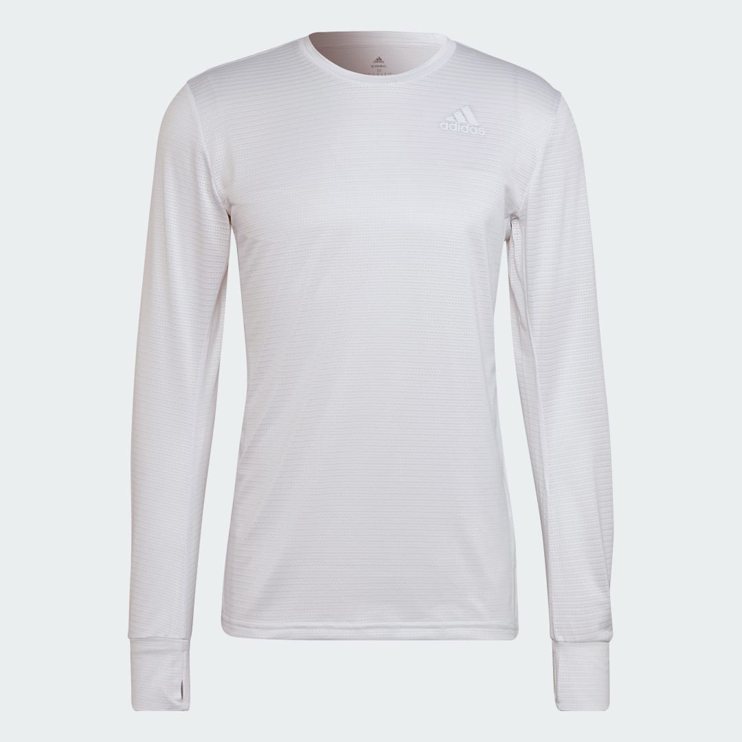 Majica kratkih rukava adidas Performance Own the Run Long Sleeve Active Tee Bijela | HB7456, 1