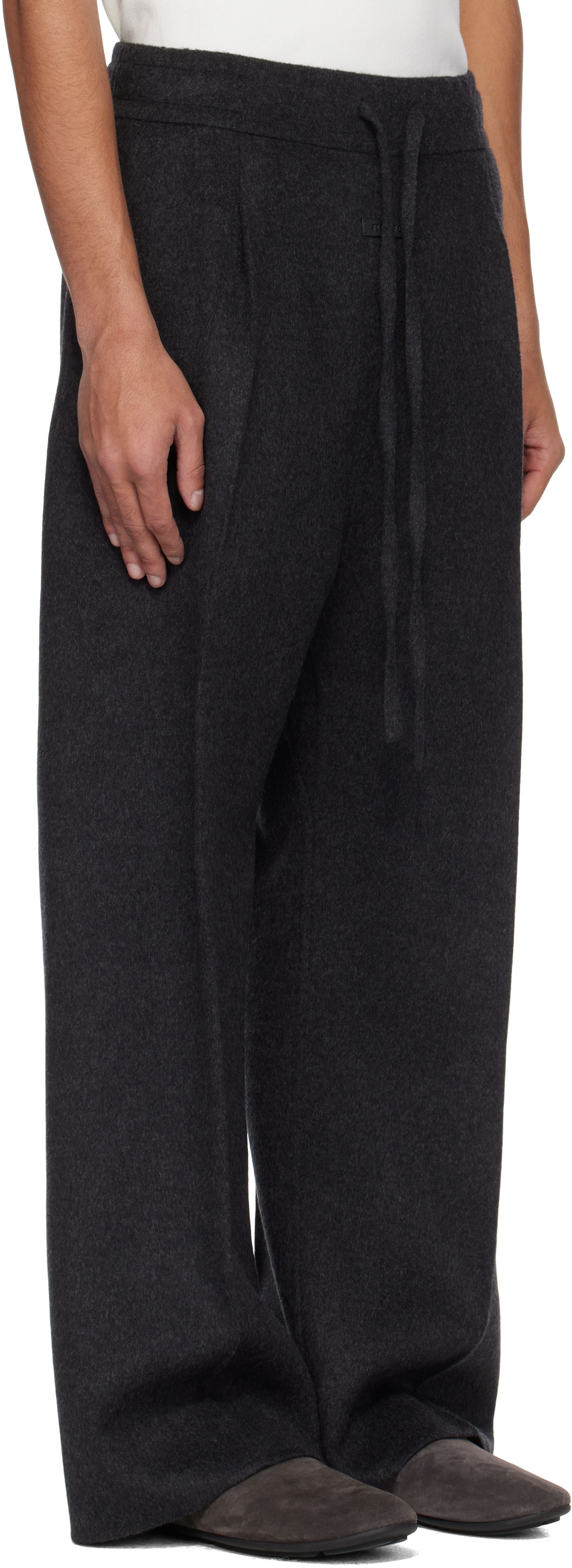 Trenirka Fear of God Fear of God Drawstring Wide Leg Trousers Siva | FGE240-4071DWC, 1
