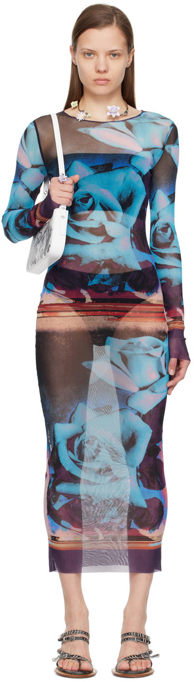 Haljina Jean Paul Gaultier Jean Paul Gaultier Roses Print Maxi Dress Višebojno | 24/25-F-RO090-T547-275020