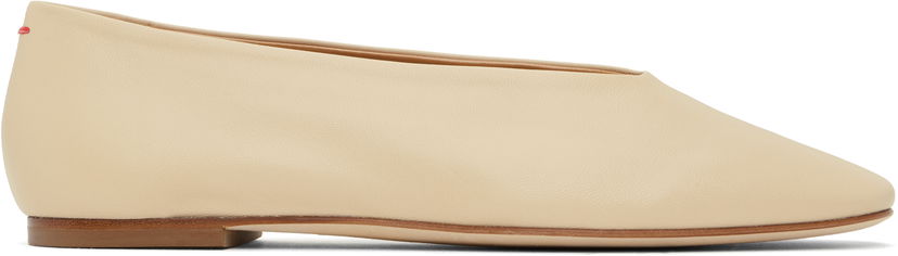 Njega cipela Aeyde Aeyde Kirsten Leather Ballerina Flats Bež | A11-FL-MANS8MFL-0122-957-007